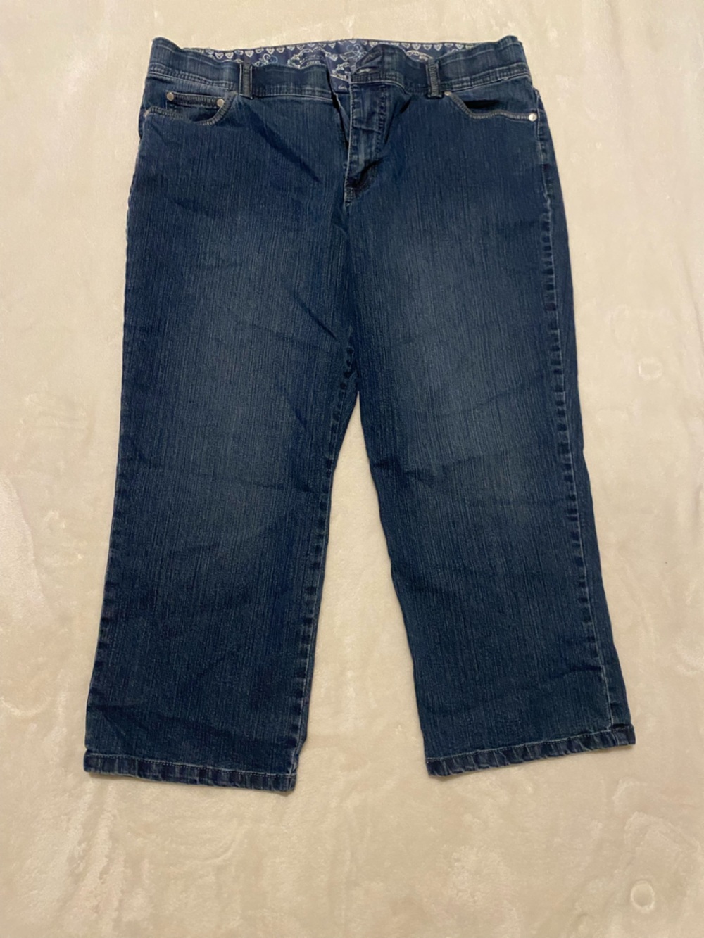 Bandolino Dark Blue Cropped Women's Jeans